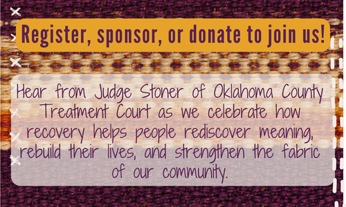 Register, sponsor, or donate to join us as we celebrate how recovery helps people rediscover meaning, rebuild their lives, and strengthen the fabric of our community.